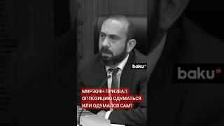 Глава МИД Армении Арарат Мирзоян обратился к оппозиции с резонным вопросом
