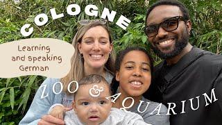 Learning and Speaking GERMAN  vlog 2023: Visiting Cologne Zoo & Aquarium. Romeo's first time 