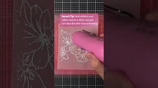 This heat embossing tip can save you on your next card project