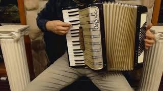 2805 - Black Gold Hohner Concerto III Piano Accordion LMM 34 72 $1199