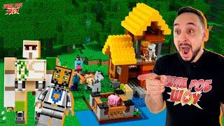 ПАПА РОБ И LEGO MINECRAFT: ФЕРМЕРСКИЙ КОТТЕДЖ И АВАНПОСТ РАЗБОЙНИКОВ ЛЕГО МАЙНКРАФТ!