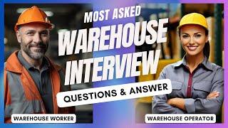 Warehouse Manager Interview Questions and Answers | How To Pass a Warehouse Job Interview