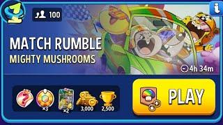 100 players mighty mushrooms blow em up rumble match | match masters | match rumble