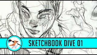 Sketchbook Dive 01 - Art Tour + Sketching Tips