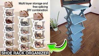 Unboxing Stackable Shoe Rack Organizer | Space-Saving Storage Solution | Review