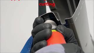 MEC600 - Revolutionary Metal Edge Cutting Tool - to avoid damaging inner metal skin