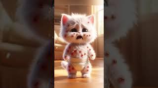 Mèo con nghịch ngu bị ong chích #ai #mèo #meow #cat #viralvideo