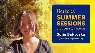 Berkeley Summer Sessions Student Testimonial: Sofie Bukovska – Her Experience