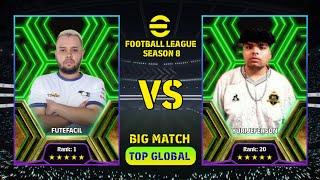 BIG MATCH | EFOOTBALL 2024 DREAM TEAM | FUTEFACIL (RANK 1) VS YURIJEFERSON (RANK 20) | SEASON 8