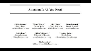 Attention Is All You Need Explanation