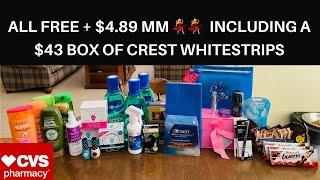 CVS ANOTHER AMAZING WEEK // GRABBED A $43 PACK OF CREST WHITESTRIPS // WHOLE HAUL FREE + 4.89 MM 