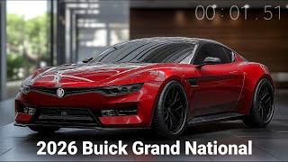 New 2026 Buick Grand National - Marking the return of this iconic nameplate