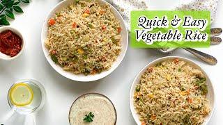 How to make perfect Vegetable Rice | Quick & Easy Vetable Rice | Ayshas Tasty Treat