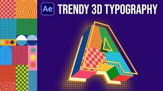 Master Trendy 3D Typography Animation in After Effects!