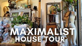 Maximalist House Tour | Ironstone, Antiques, Religious Decor