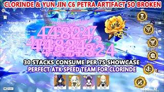 Clorinde & Yun Jin C6 Petra Artifact so Broken - 30 Stacks Consume Per 7s Showcase