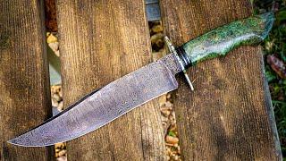 Making a Damascus Bowie Knife for the Bowie Challenge