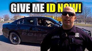 Insane Officers Owned!! BEST I.D. REFUSAL - 1st Amendment Audit FAIL