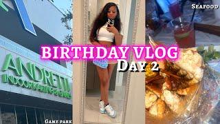 21st Birthday Vlog Day 2  : Red Claws Seafood + Andretti Game Park