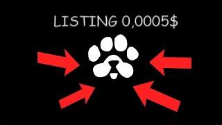 PAWS LISTING 30 ЯНВАРЯ??!! ЦЕНА 1 ТОКЕНА, СКОЛЬКО ЗАРАБОТАЕМ??