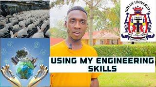 Rabbit rearing using Engineering tech from Ndejje University| Hear it from Blessing