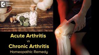 Acute Arthritis vs Chronic Arthritis | Causes, Symptoms & Homeopathic Treatment - Dr. Surekha Tiwari