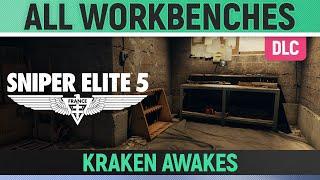 Sniper Elite 5 - Kraken Awakes - All Workbench Locations  DLC 5