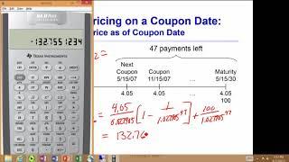 YTM Pricing Between Coupon Dates