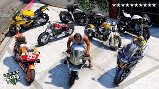 GTA 5 -  Stealing Luxury Super Motorbikes with Franklin! (Real Life Bikes #07)