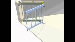Bi-folding gate 1