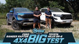 Ford Ranger Raptor vs. Toyota Hilux GR-S: High-performance Pickup Big Test | Top Gear Philippines