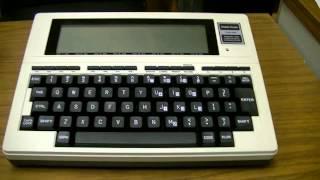 TRS80 Model 100 demo by the Great Lakes Geek