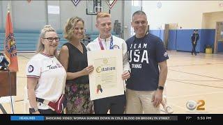 Team USA Diver Andrew Capobianco Visits Nassau County Youth Camp