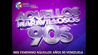 karaoke mix femenino aquellos años 90 venezuela (OBSEQUIO) #karaoke #retro #merengue