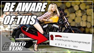 A SPORTSTER STIGMA that will NEVER GO AWAY! Is the IRON 883 a GIRL BIKE?! - Sportster Motovlog