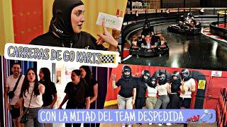 LA MITAD DEL TEAM DE LA DESPEDIDA JUGAMOS C4RRER4S EN LOS GO KARTS /MAYVE CASTRO