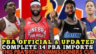 PBA OFFICIAL & UPDATED COMPLETE IMPORTS THIS PBA 49TH COMMISSIONERS CUP | PBA UPDATES