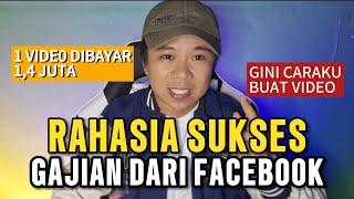 RAHASIA SUKSES DAPAT GAJI DARI FACEBOOK PRO ‼️1 VIDEOKU DIBAYAR 1,4 JUTA️