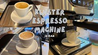 Review & How to Use: Kwister Espresso Machine 15 Bar High Pressure Foaming Coffee Maker