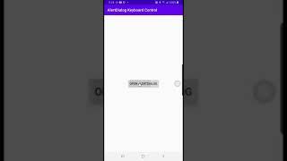 Android AlertDialog with Keyboard Control (demo)