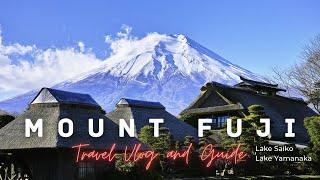 MOUNT FUJI Japan Travel Vlog and Guide to ALL Fuji Five Lakes! Part2 #富士五湖