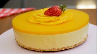 Mango cheesecake Very easy and without oven