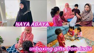 Unboxning beautiful gifts from India || New abaya || Salma Yaseen vlogs