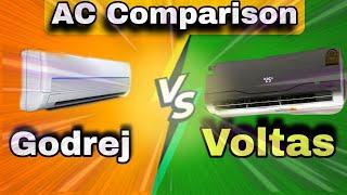 Compare Godrej 1.5 Ton 5 Star Split ACVsVoltas Executive 185 | Voltas Vs Godrej Air Conditioner AC |