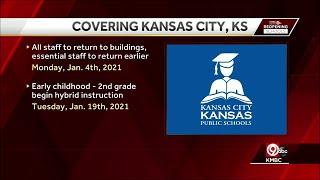 KCK school board OKs re-entry plan for students, staff