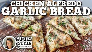 Chicken Alfredo Garlic Bread | Blackstone Griddles