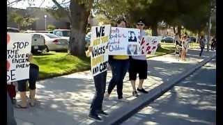 Protest at the Courthouse in Victorville