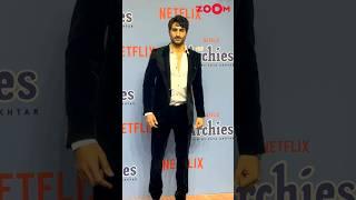 Ibrahim Ali Khan BRIEFLY poses for paps at The Archies screening #shorts #ibrahimalikhan