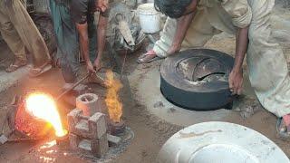 Making a sand mold for metal casting process - learn new things