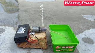 How to Make a Water Pump at Home Using a DC Motor | DIY Water Pump